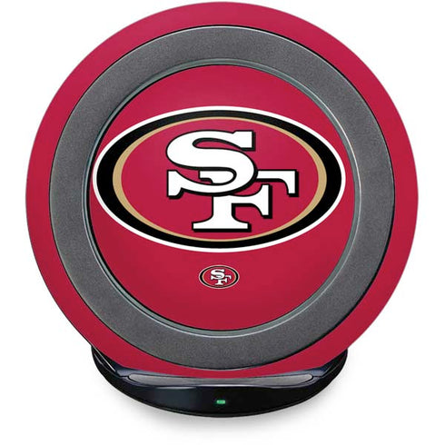 NFL San Francisco 49ers Large Logo Fast Charge Wireless Charging Stand Skin